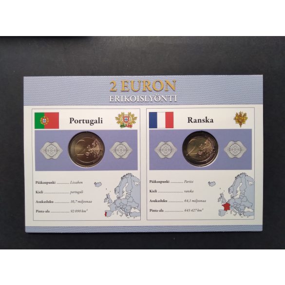 EU 2 Euro set of 2 pcs commemorative coins Unc