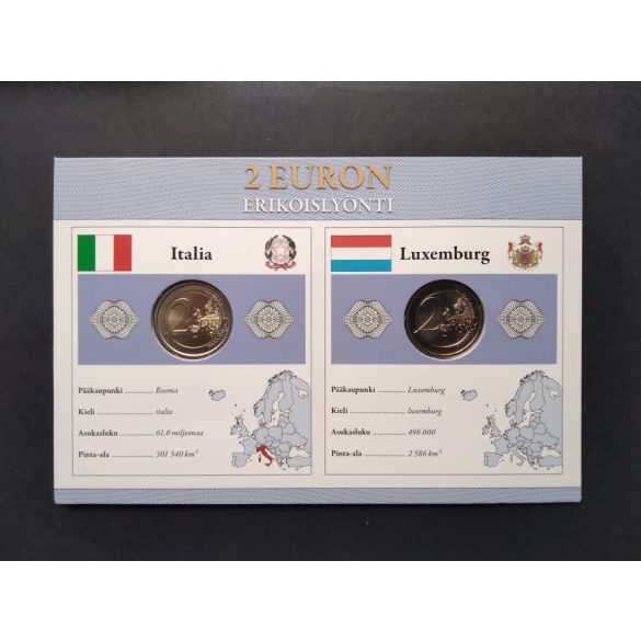 EU 2 Euro set of 2 pcs commemorative coins Unc