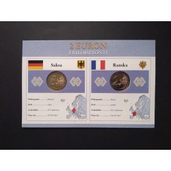 EU 2 Euro set of 2 pcs commemorative coins Unc