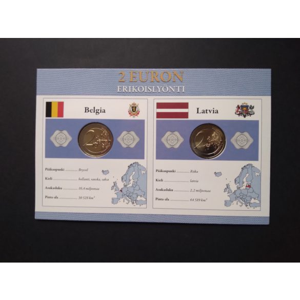 EU 2 Euro set of 2 pcs commemorative coins Unc