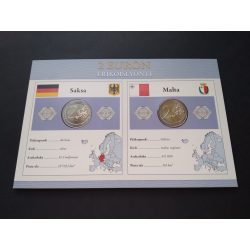 EU 2 Euro set of 2 pcs commemorative coins Unc