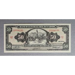 Ecuador 50 Sucres 1984 Unc