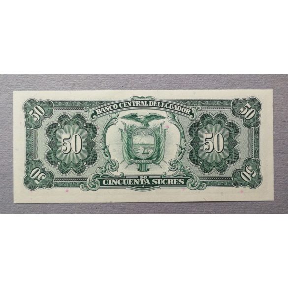 Ecuador 50 Sucres 1984 Unc