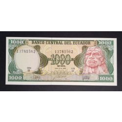 Ecuador 1000 Sucres 1988 Unc 