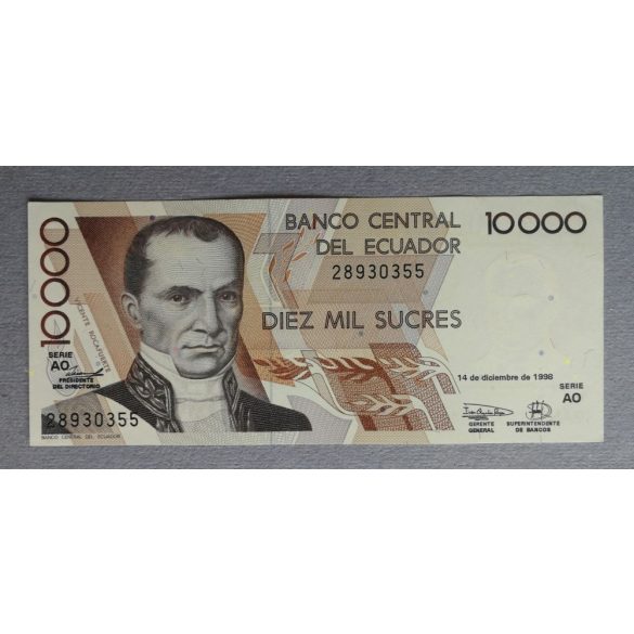 Ecuador 10000 Sucres 1998 Unc