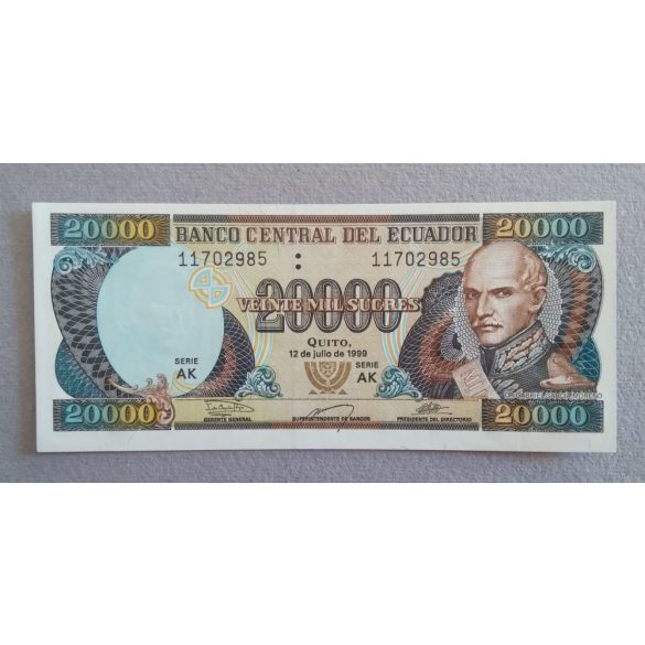 Ecuador 20000 Sucres 1999 Unc