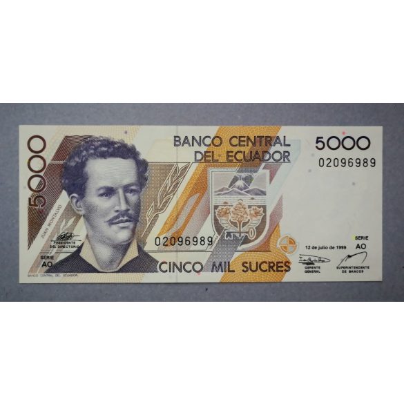 Ecuador 5000 Sucres 1999 Unc