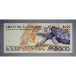 Ecuador 5000 Sucres 1999 Unc