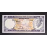 Egyenlítői Guinea 25 Ekuele 1975 aUnc+