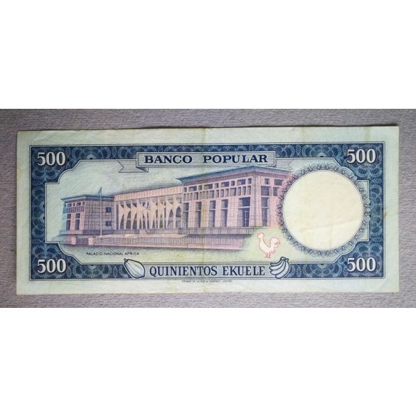 Egyenlítői Guinea 500 Ekuele 1975 VF+