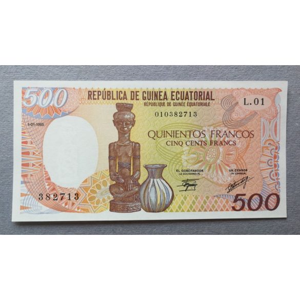 Egyenlítői Guinea 500 Francs 1985 Unc