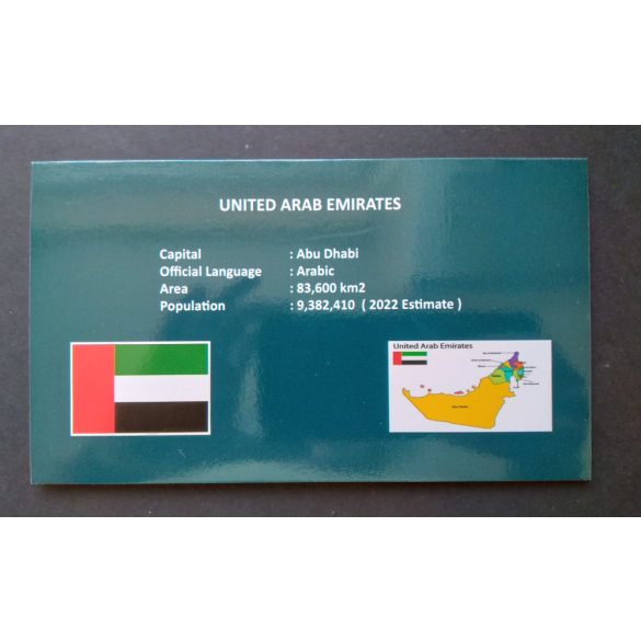 United Arab Emirates 5 Dirhams 2022 UNC in decorative packaging