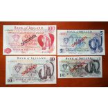 Northern Ireland 1, 5, 10, 100 Pounds 1978 UNC specimen