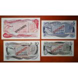 Northern Ireland 1, 5, 10, 100 Pounds 1978 UNC specimen