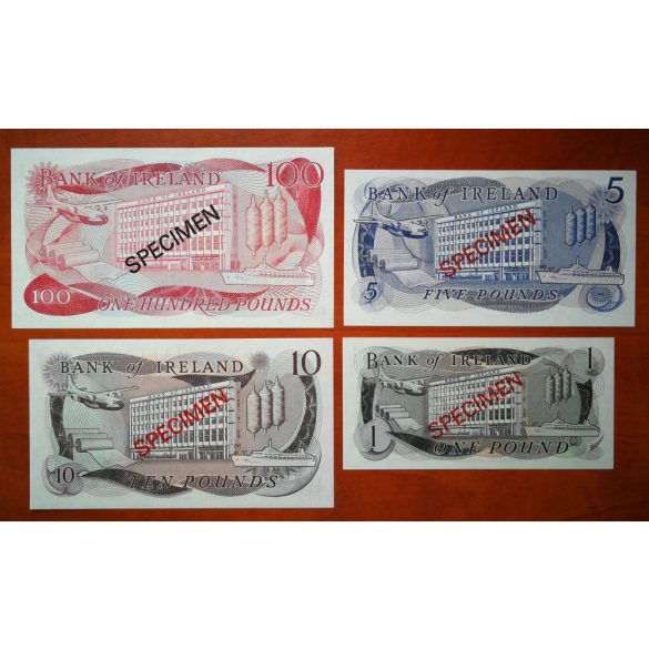 Northern Ireland 1, 5, 10, 100 Pounds 1978 UNC specimen