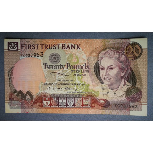 Northern Ireland 20 Pounds 1994 aUNC