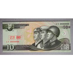 Észak-Korea 10 Won 2002 UNC minta