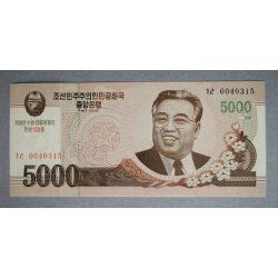 North Korea 5000 Won 2008 UNC
