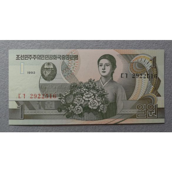 Észak-Korea 1 Won 1992 UNC