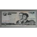 North Korea 5 Won 2002 UNC
