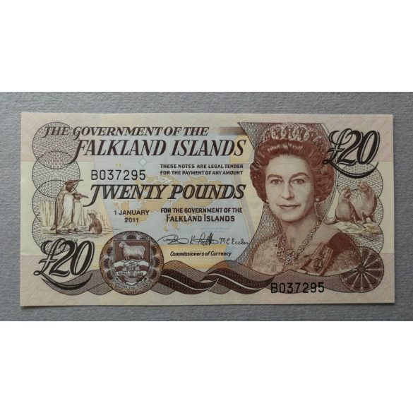 Falkland Islands 20 Pounds 2011 UNC