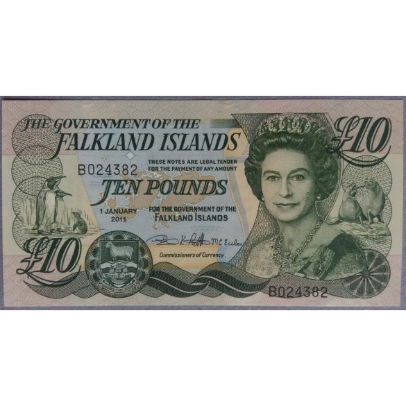 Falkland-szigetek 10 Pounds 2011 UNC