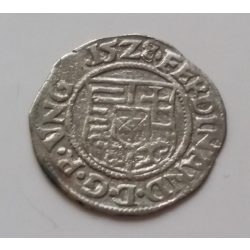   Magyarország I. Ferdinán Dénár  1528 H745.a 0,461 gr ezüst