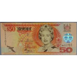 Fiji 50 Dollars 2002 aUNC+