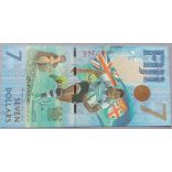 Fidzsi-szigetek 7 Dollars 2016/17 emlék UNC