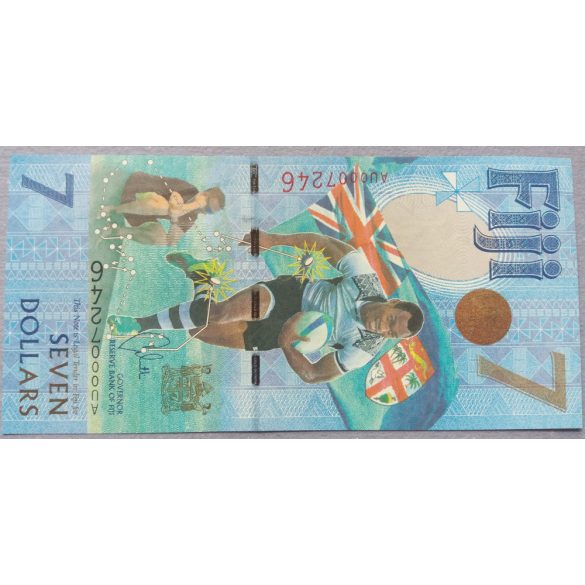 Fidzsi-szigetek 7 Dollars 2016/17 emlék UNC