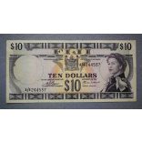 Fiji 10 Dollars 1974 VF