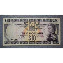 Fiji 10 Dollars 1974 VF