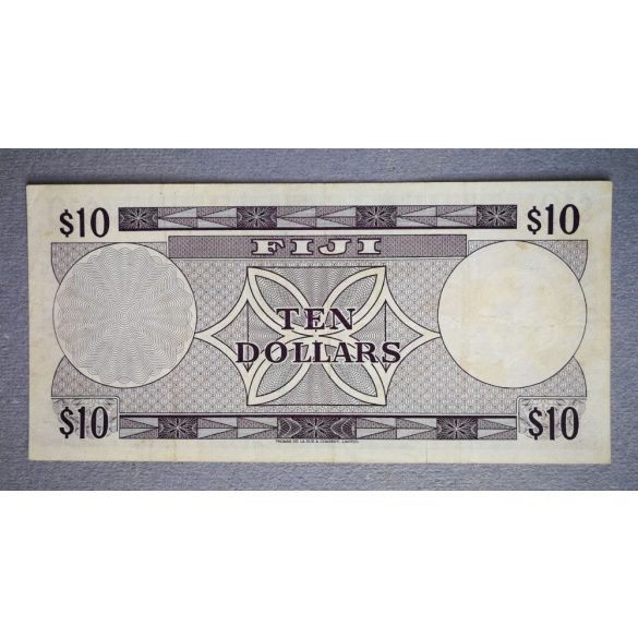 Fiji 10 Dollars 1974 VF