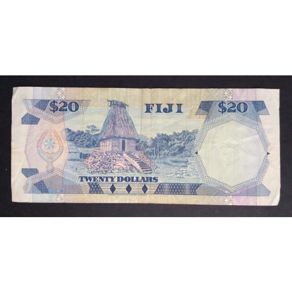 Fiji 20 Dollars 1986 F
