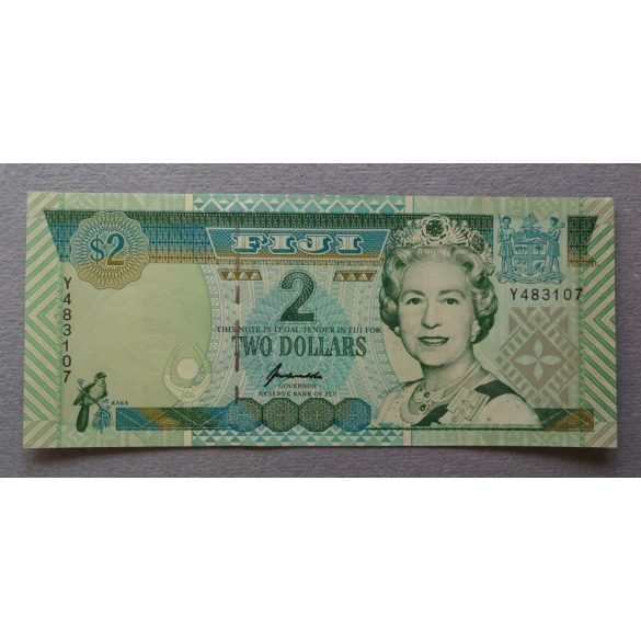 Fiji 2 Dollars 1996 XF+