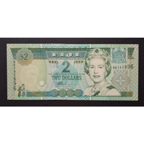 Fiji 2 Dollars 2002 Unc