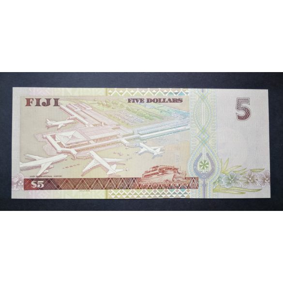 Fiji 5 Dollars 2002 Unc