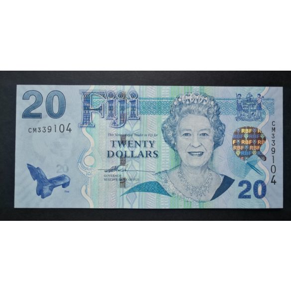 Fiji 20 Dollars 2007 Unc