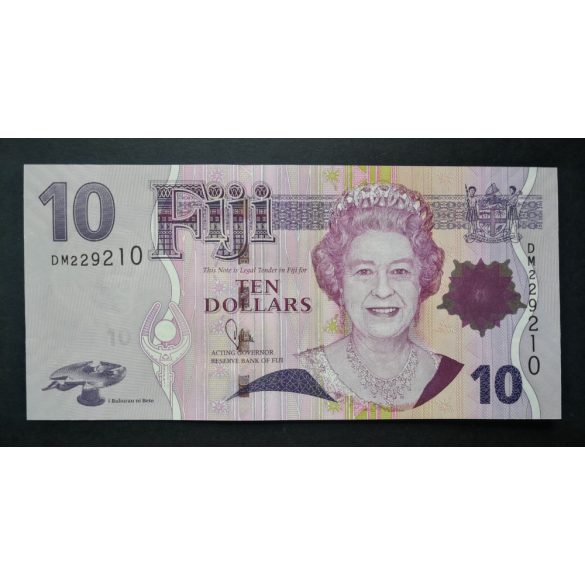 Fiji 10 Dollars 2011 Unc