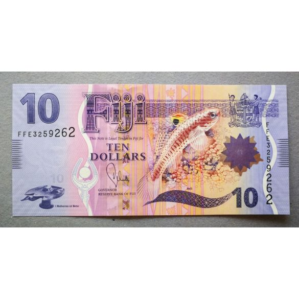 Fidzsi-szigetek 10 Dollars 2012 Unc