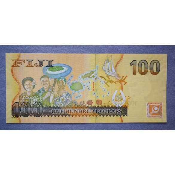 Fiji 100 Dollars 2012 UNC
