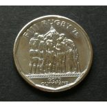 Fiji 50 Cents 2017 Rugby Nickel plated steel