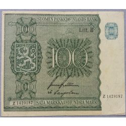 Finnország 100 Markkaa 1945 VF+