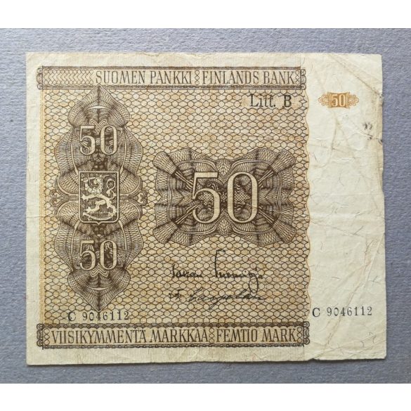 Finland 50 Markkaa 1945 F