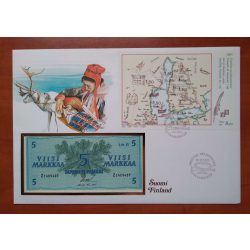 Finland 5 Markkaa 1963 P-106Аa.137 Unc envelope banknote