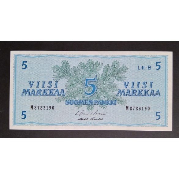 Finnország 5 Markkaa 1963 P-106Aa.39 Unc