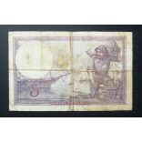France 5 Francs 1921 VG+