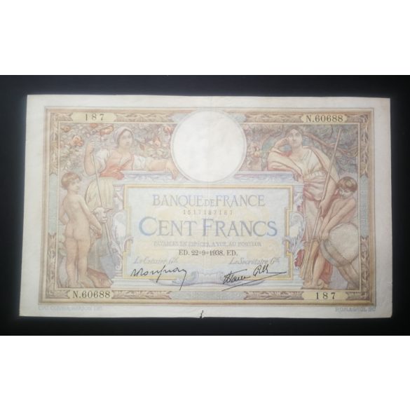 France 100 Francs 1938 VF-