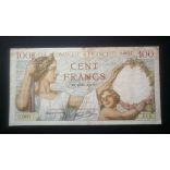 France 100 Francs 1939 F-