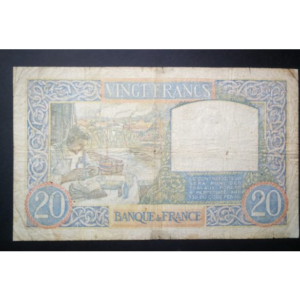France 20 Francs 1940 VG